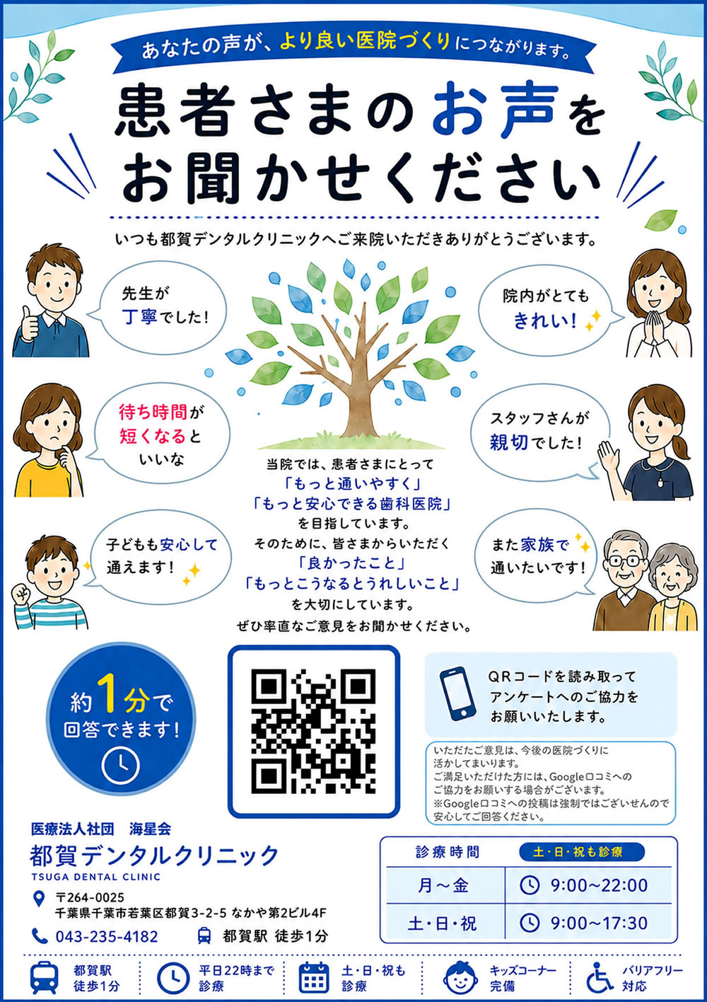 都賀デンタルクリニック アンケート